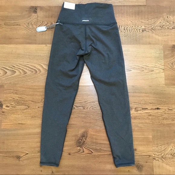 Aerie Move High Waisted 7/8 Pocket Gray Leggings - Picture 4 of 5